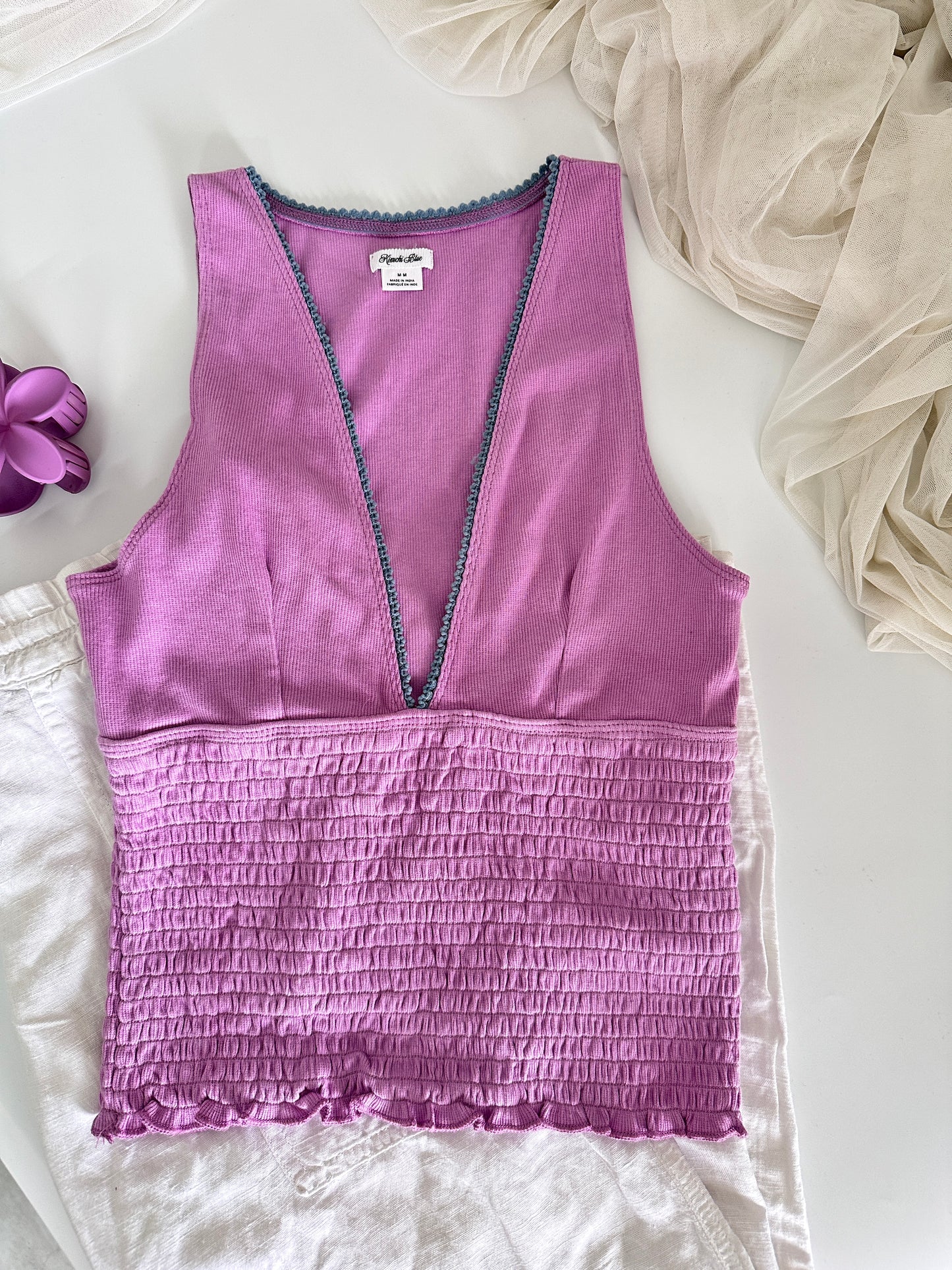 Lavender V Halter Neck