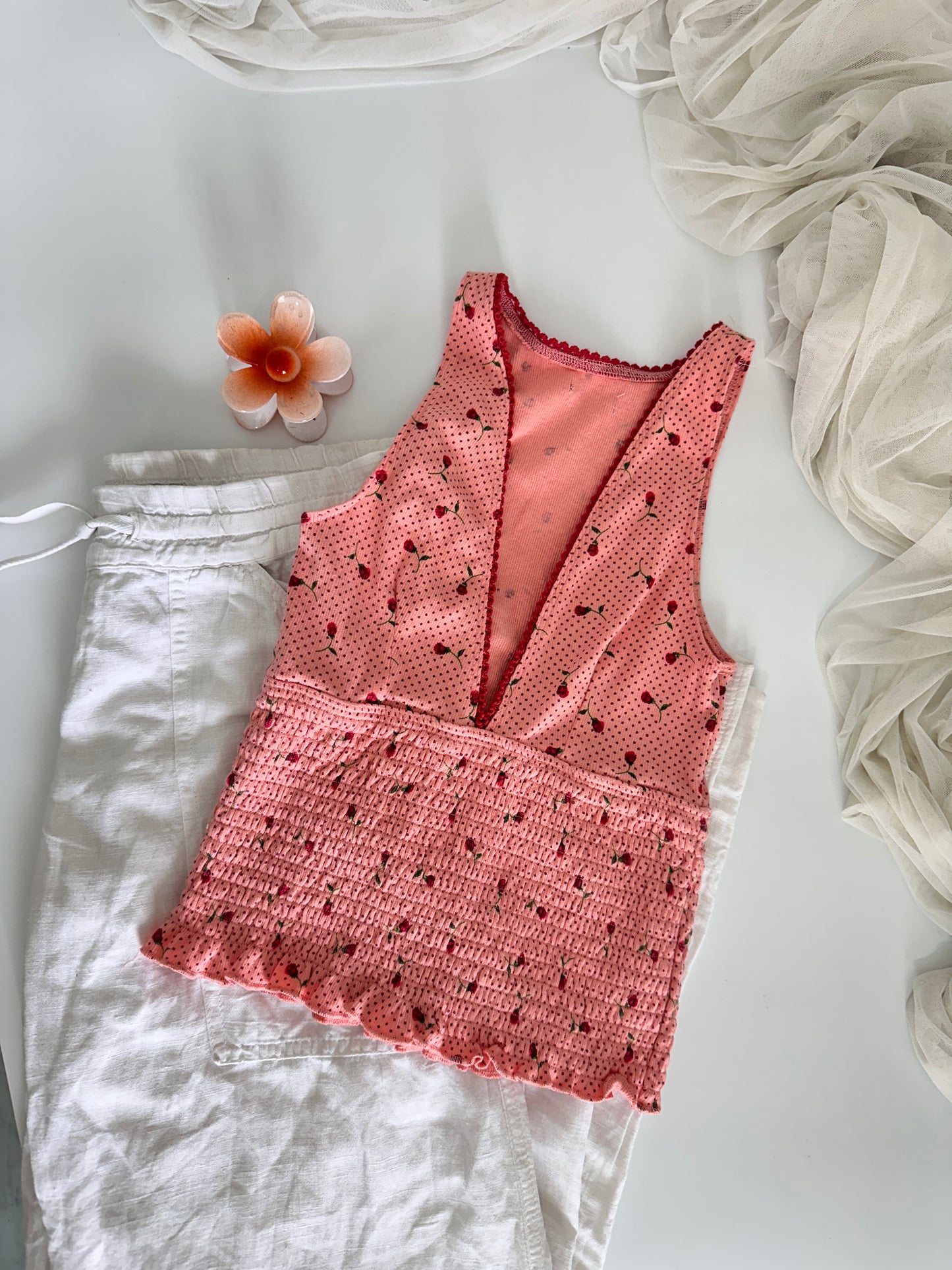 Cherry V Halter Top