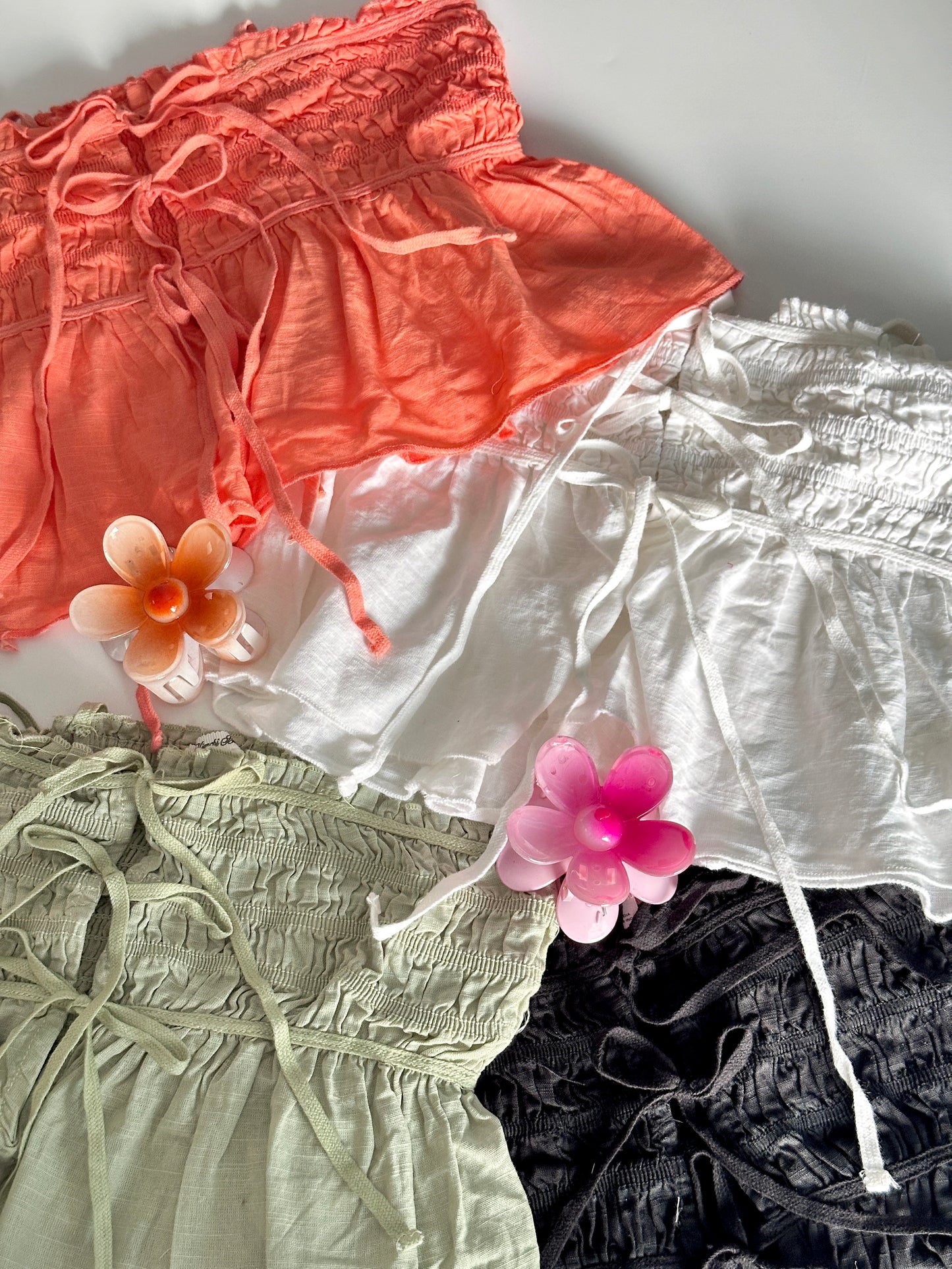 Front ruffle top