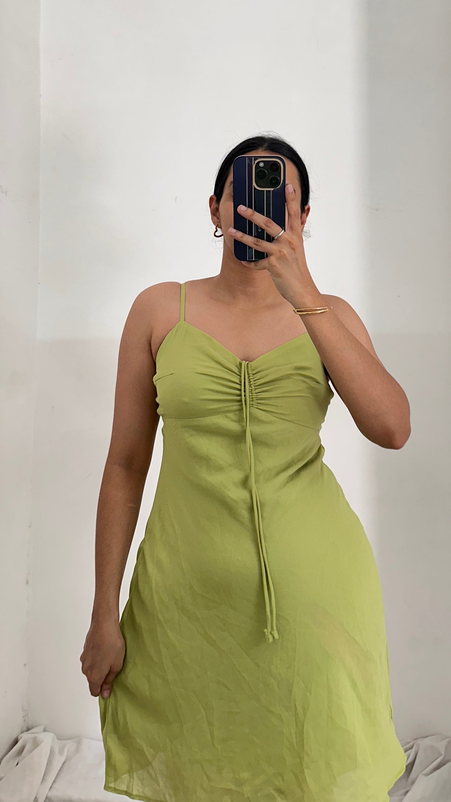 abercrombie green dress