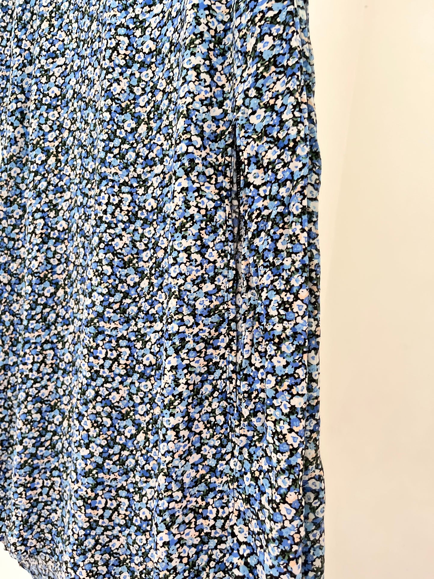 Blue Floral Skirt