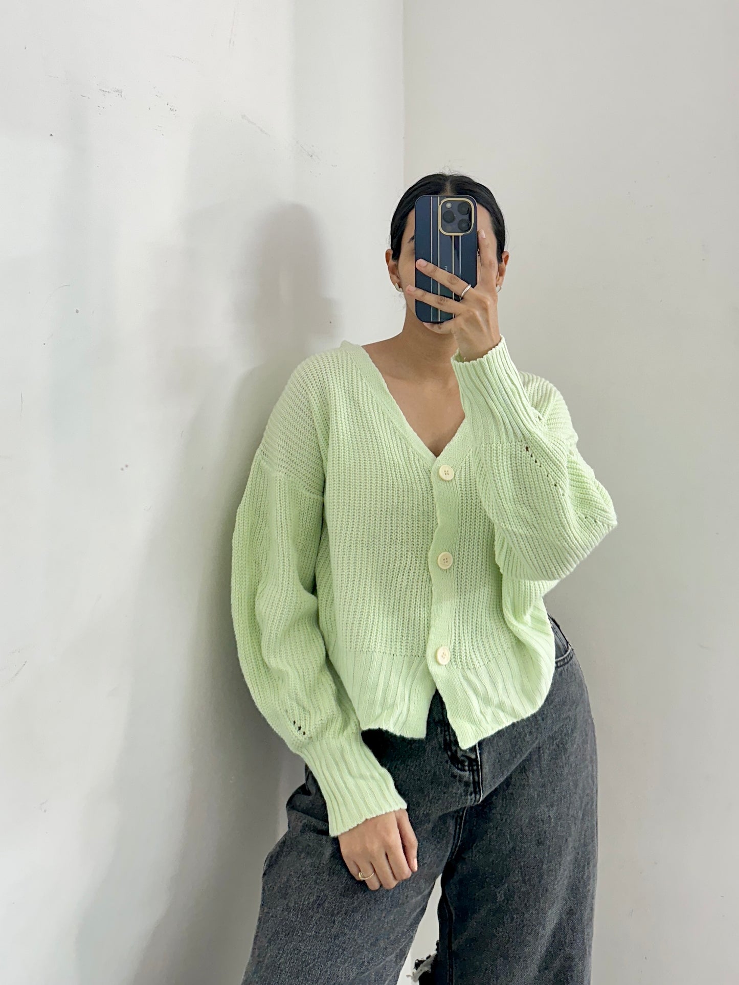 Pastel Green Cardigan