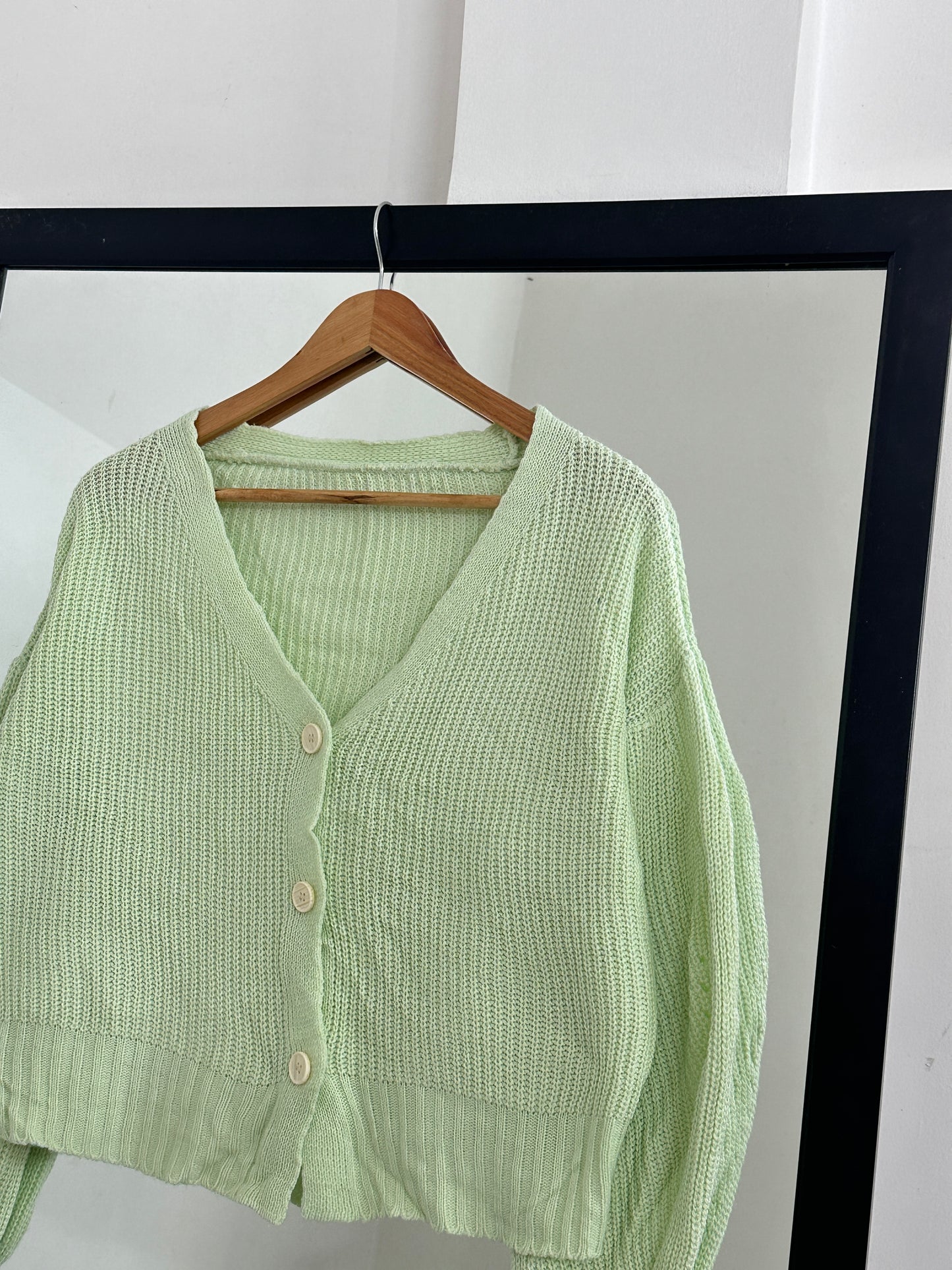Pastel Green Cardigan