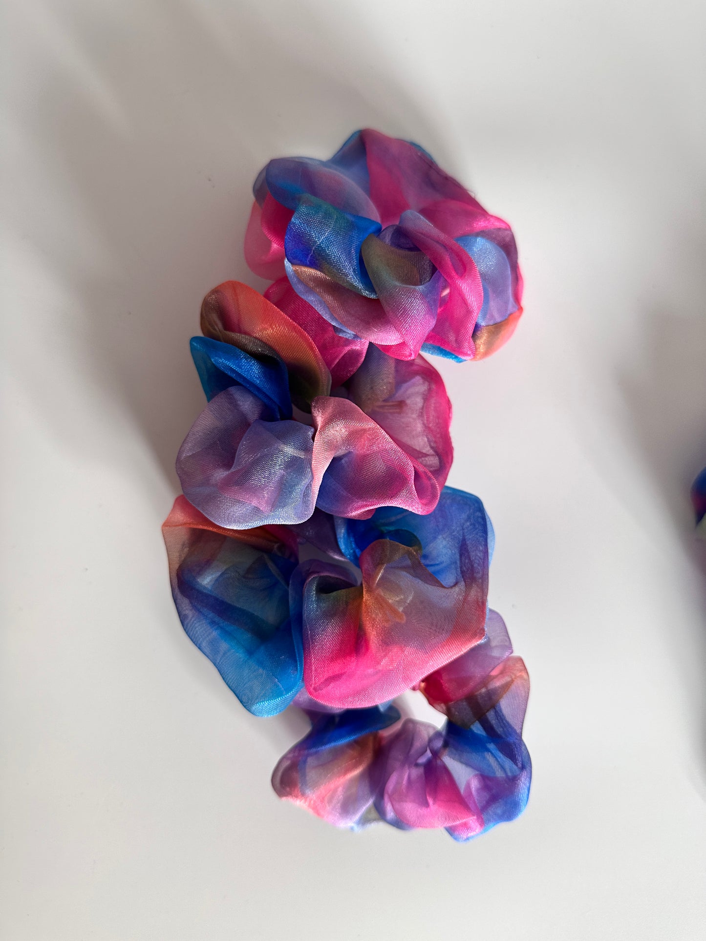 Multicolor Organza Scrunchie