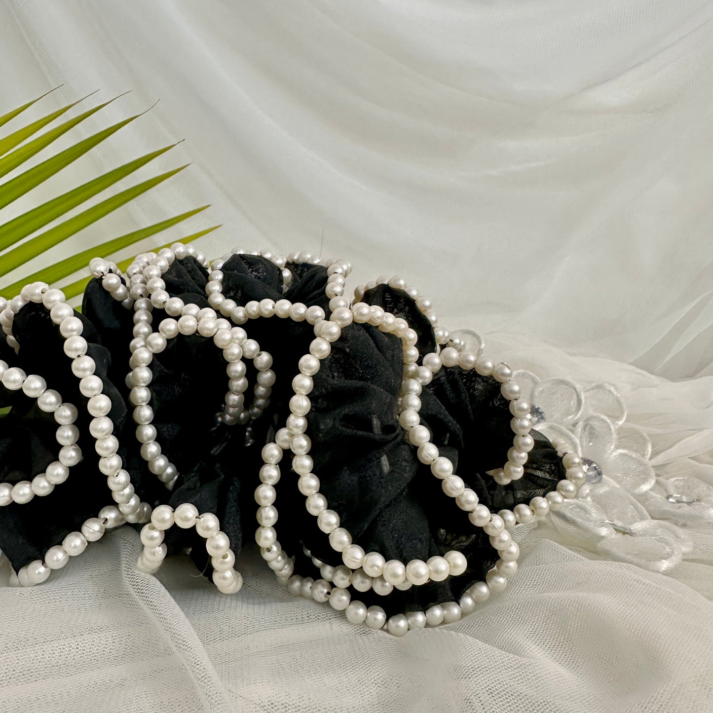 Black Pearl Scrunchies
