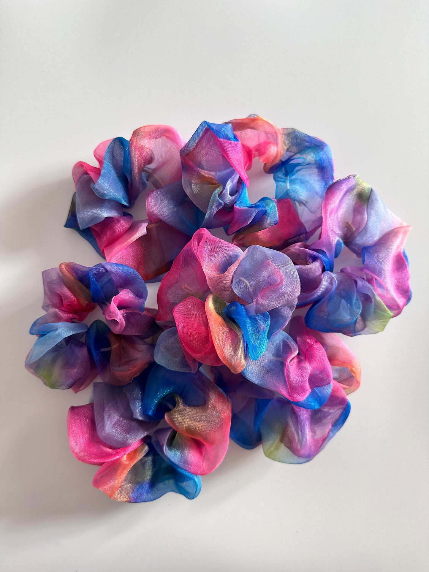 Multicolor Organza Scrunchie