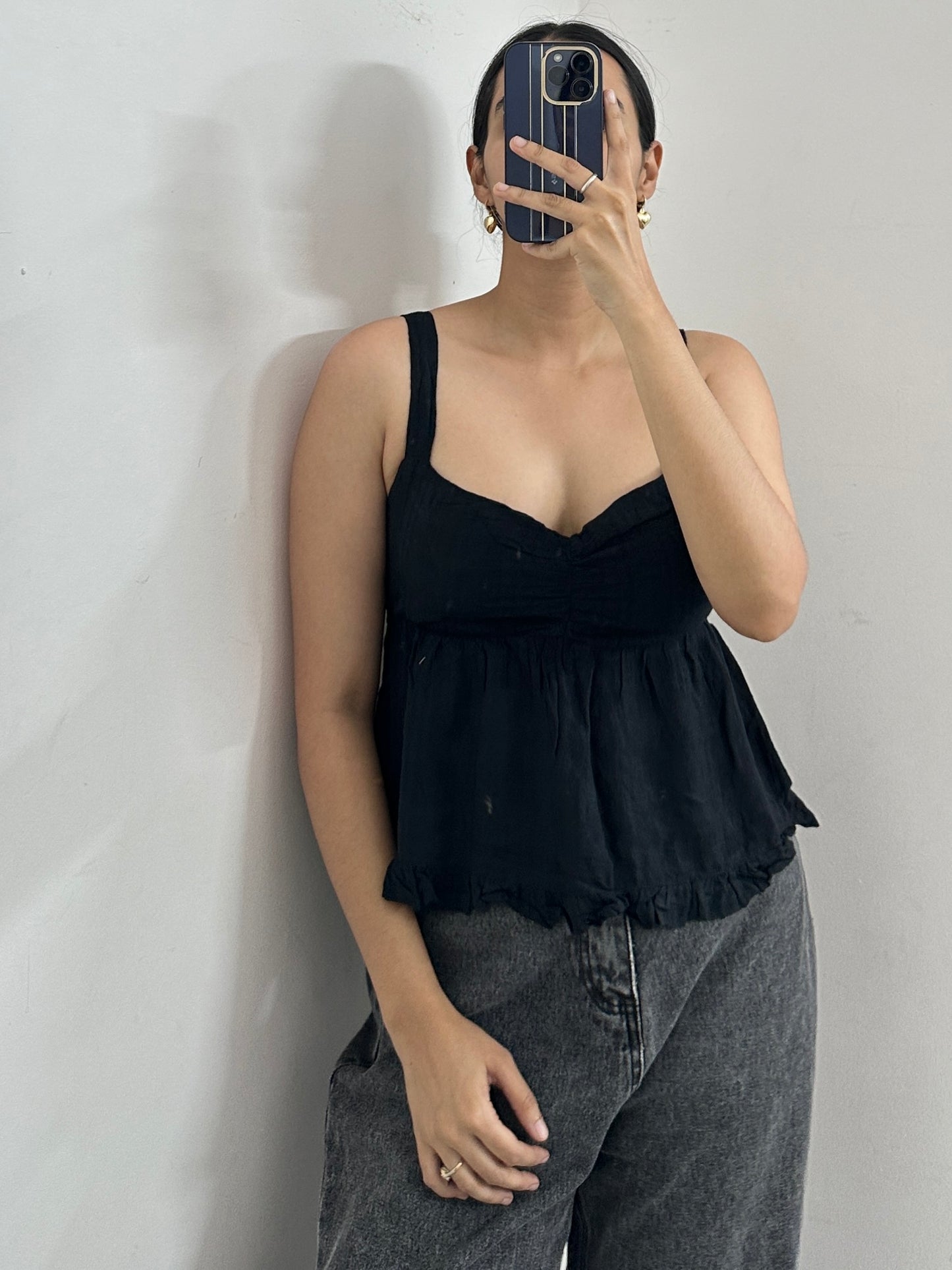Sweetheart backless top