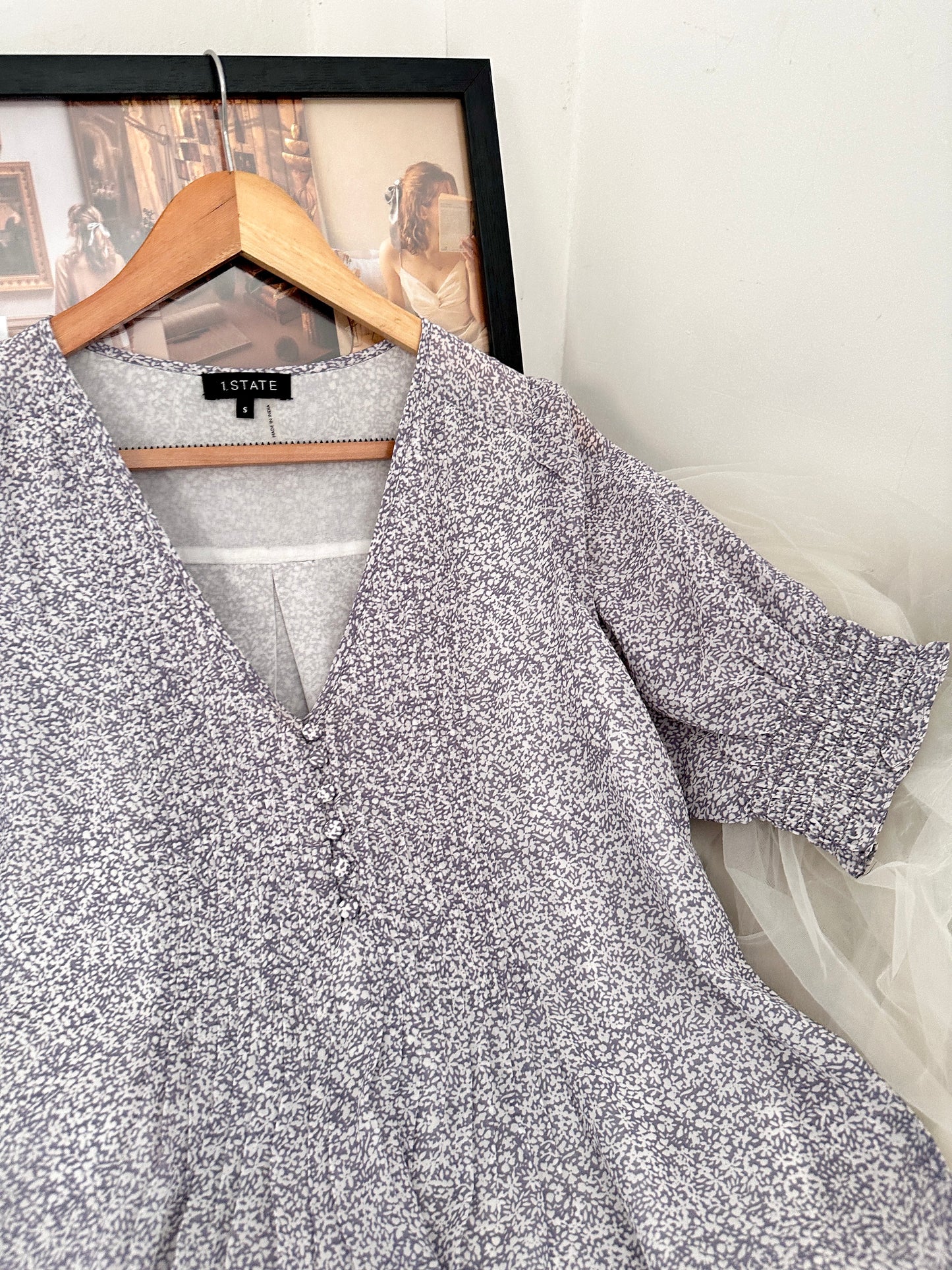 Purple floral top
