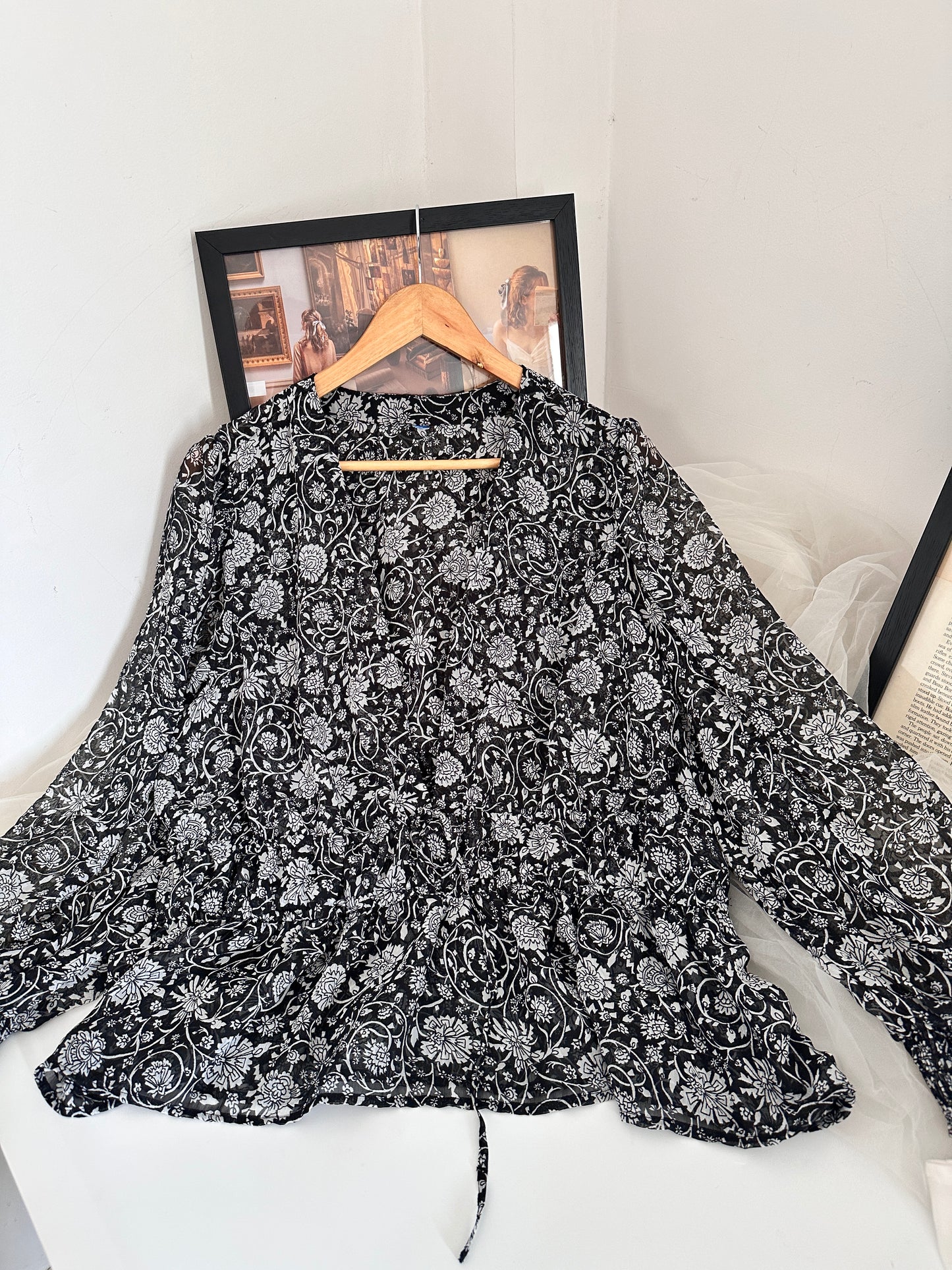 Chiffon Black Blouse