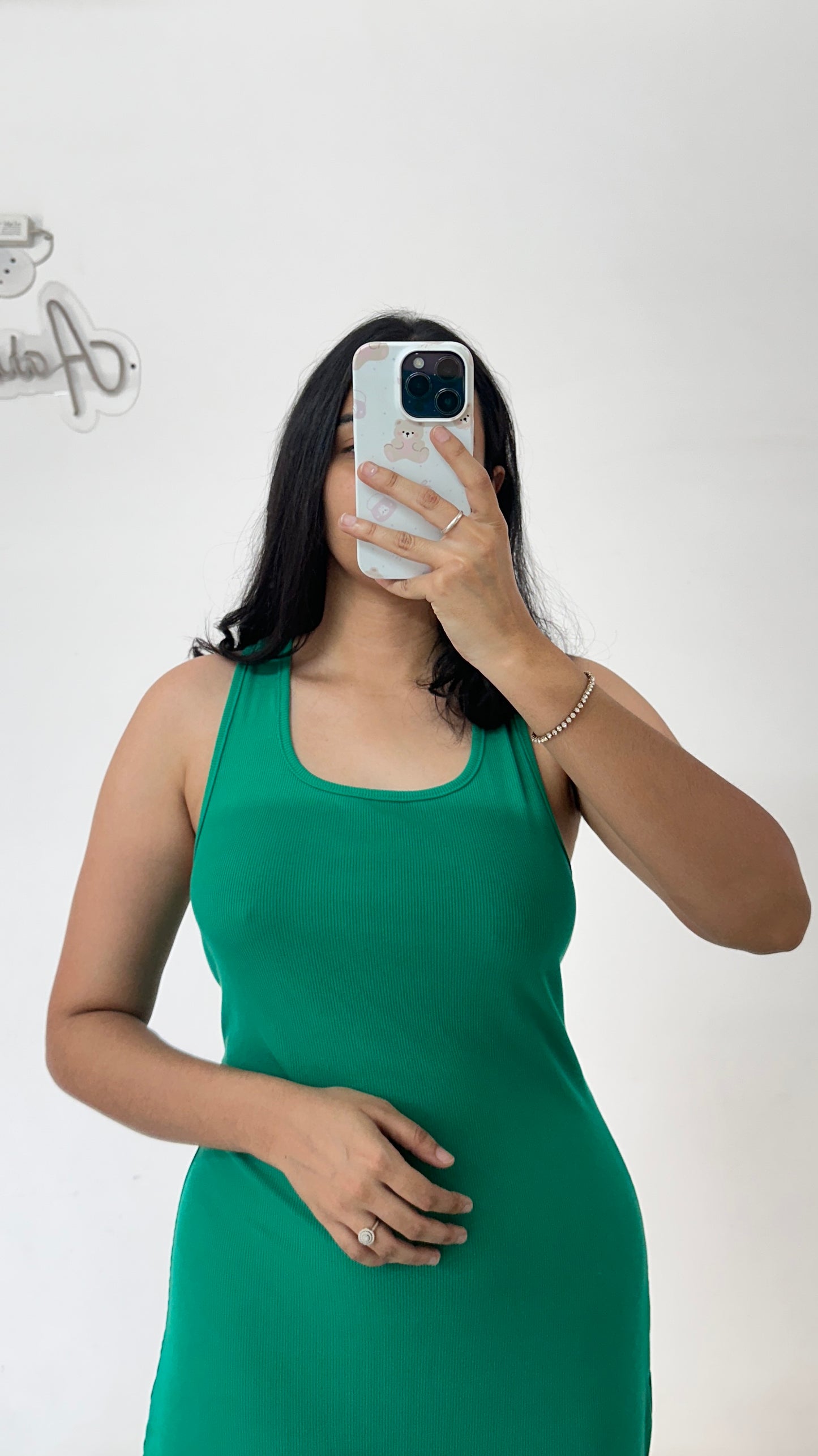 Green bodycon dress