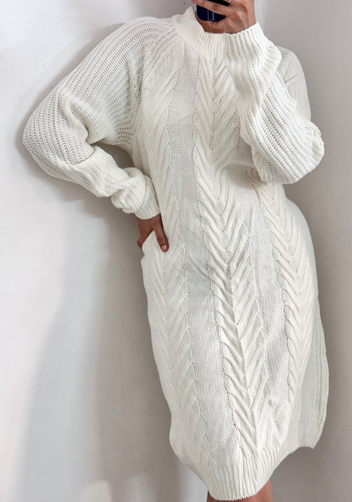 (2XL) White woven dress