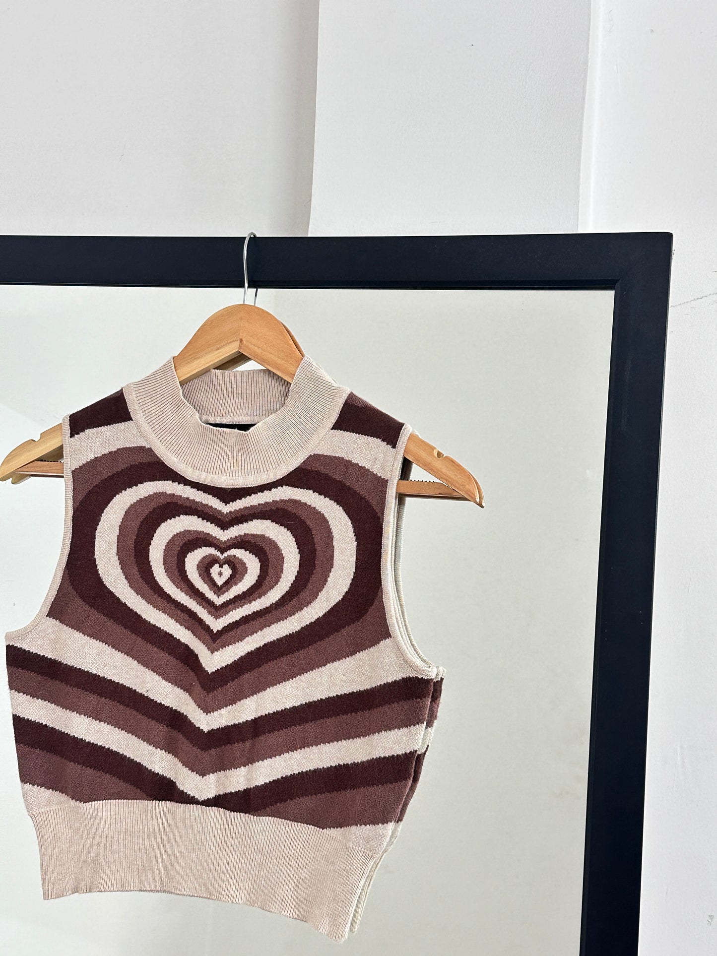 Vintage brown Heart