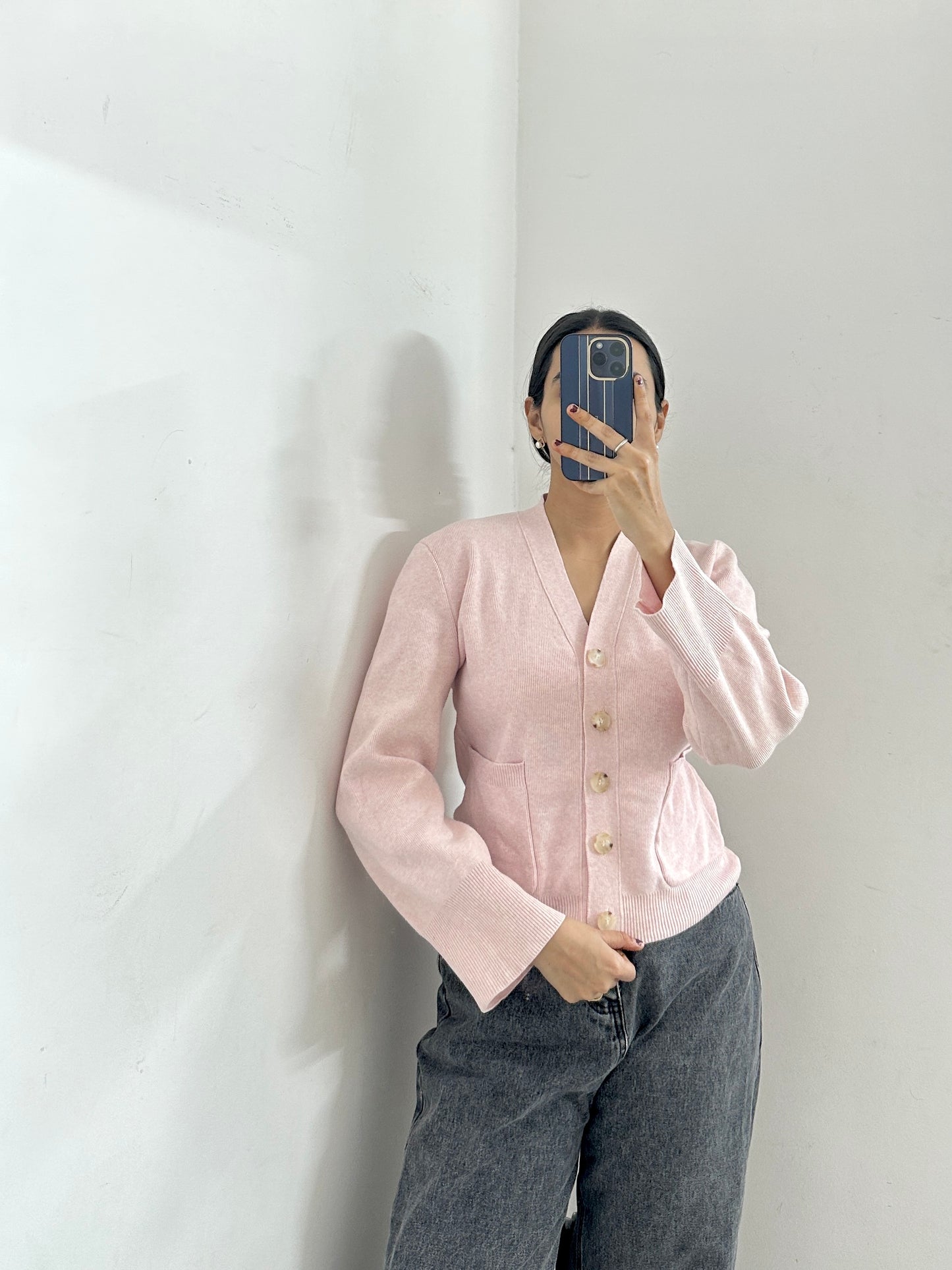 Korean Pink Cardigan