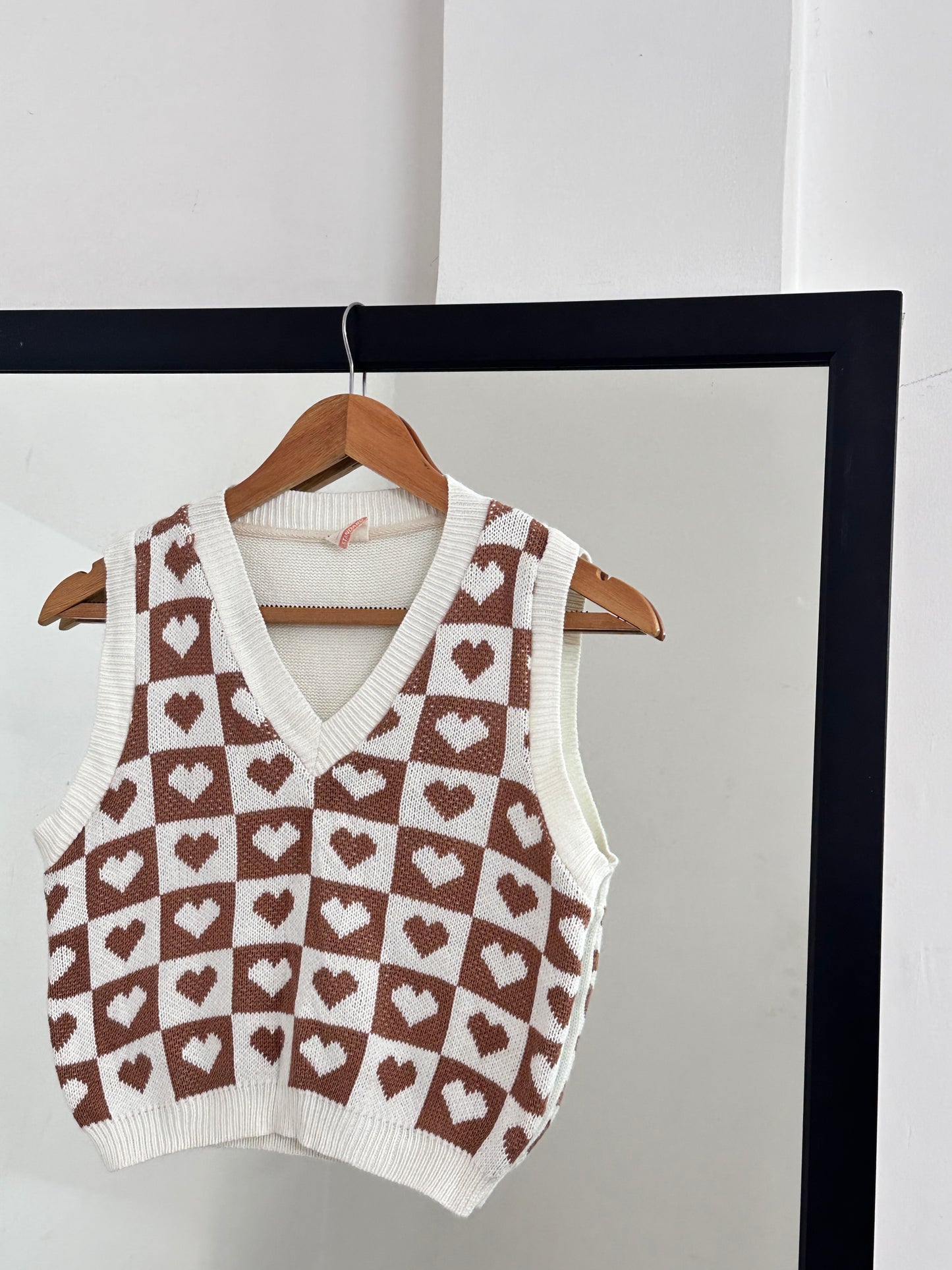 Brown Heart Vest