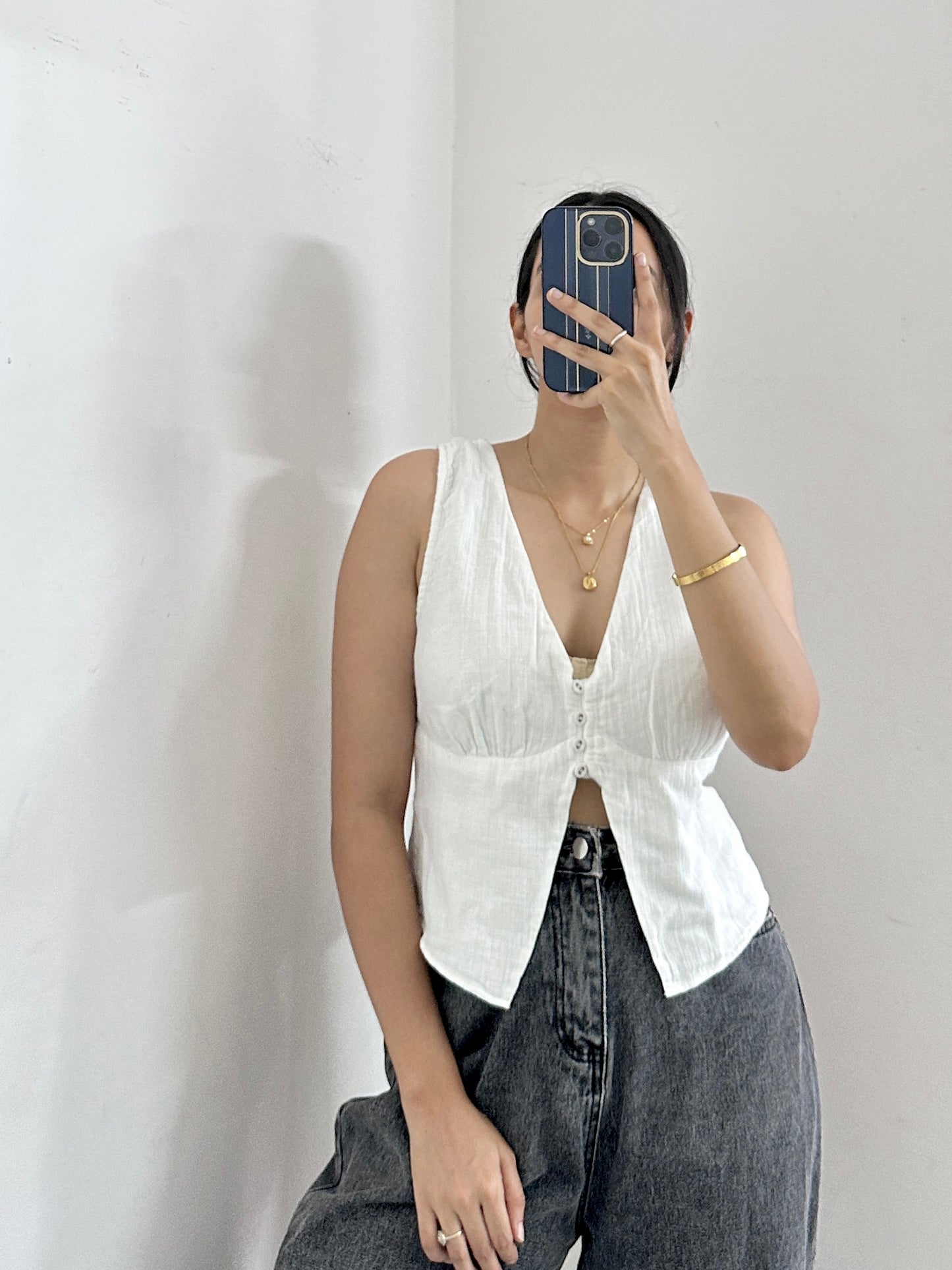 Vintage white vest
