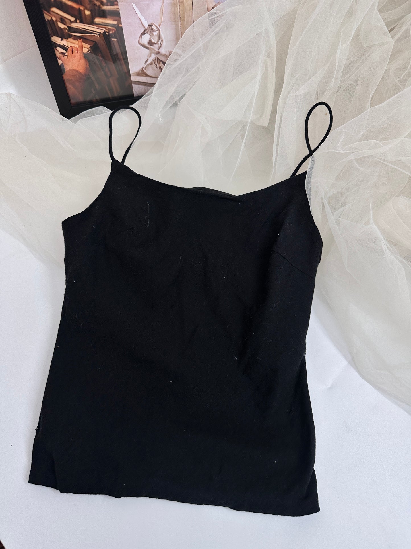 Black tank top