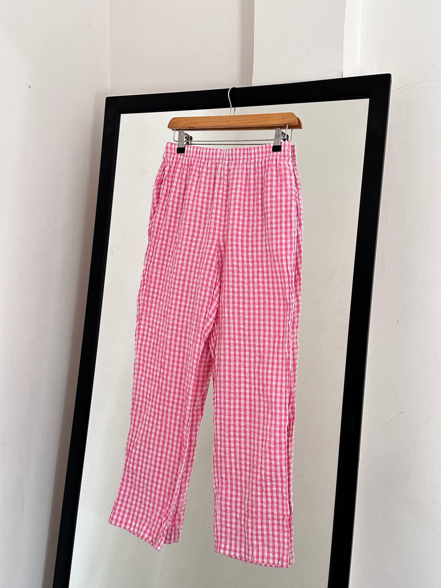 Pink Gingham Pants