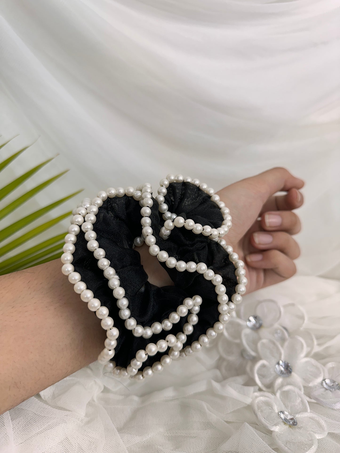 Black Pearl Scrunchies