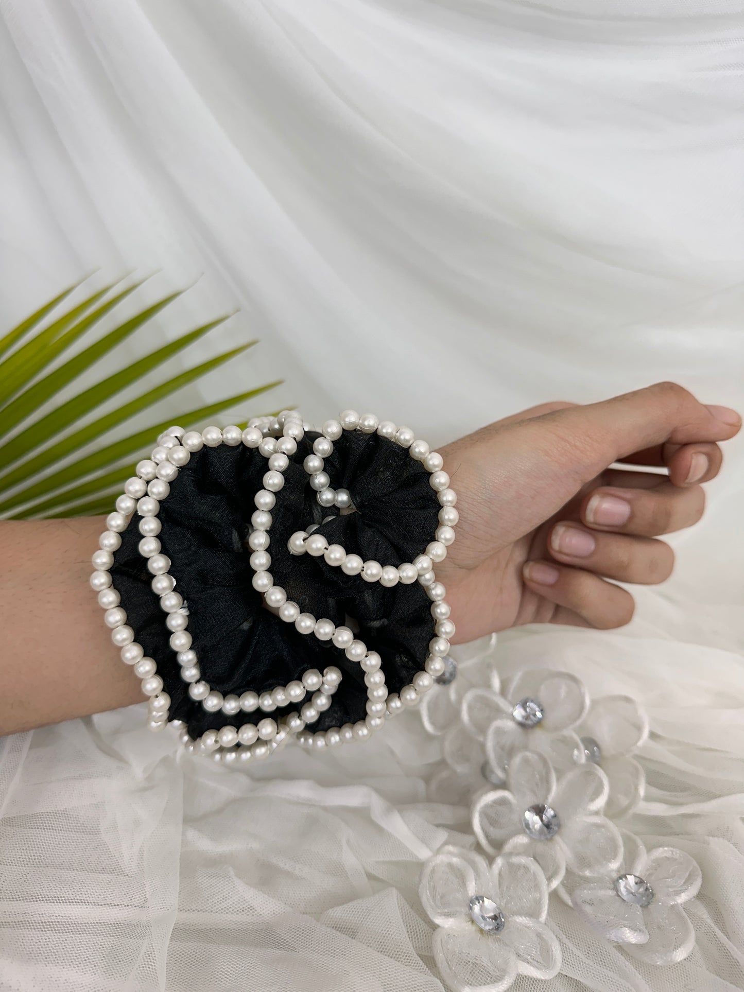 Black Pearl Scrunchies