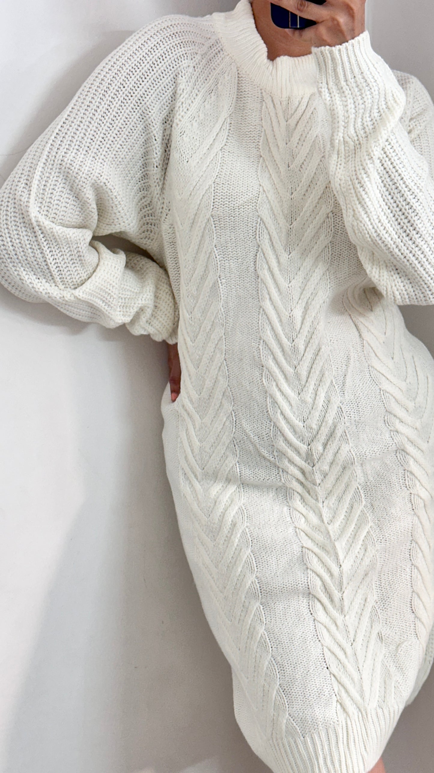 (2XL) White woven dress