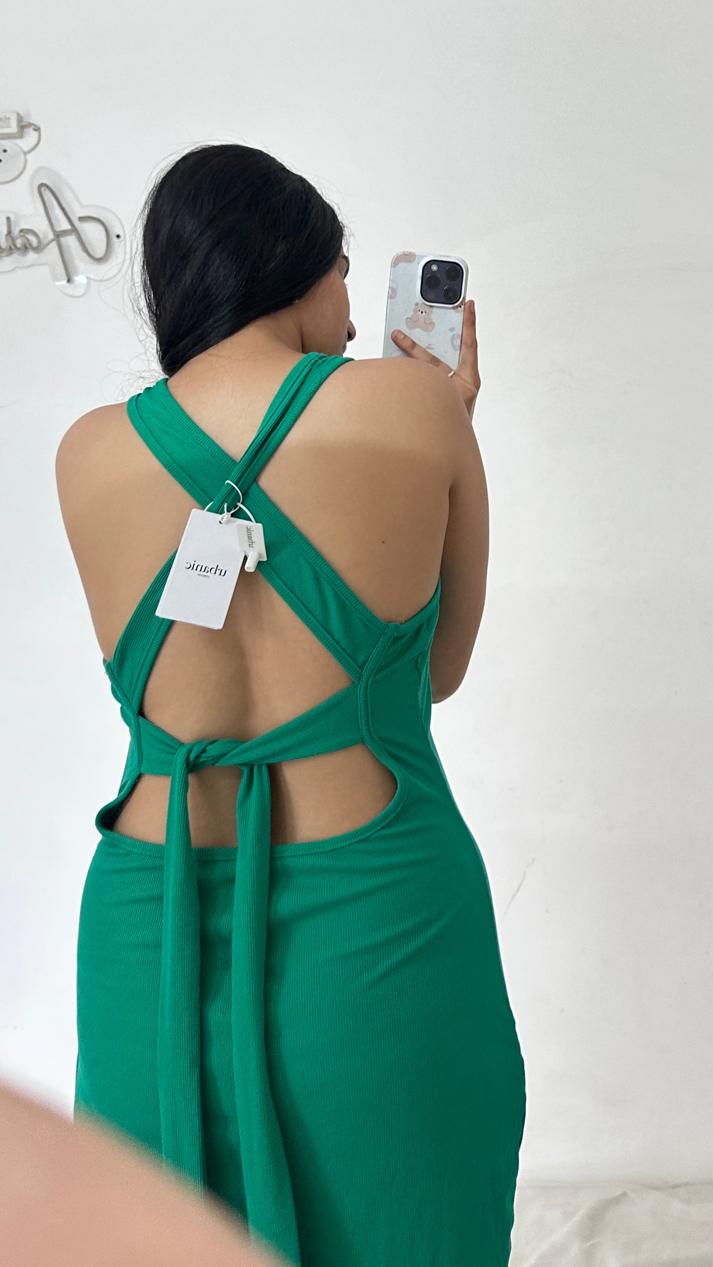 Green bodycon dress