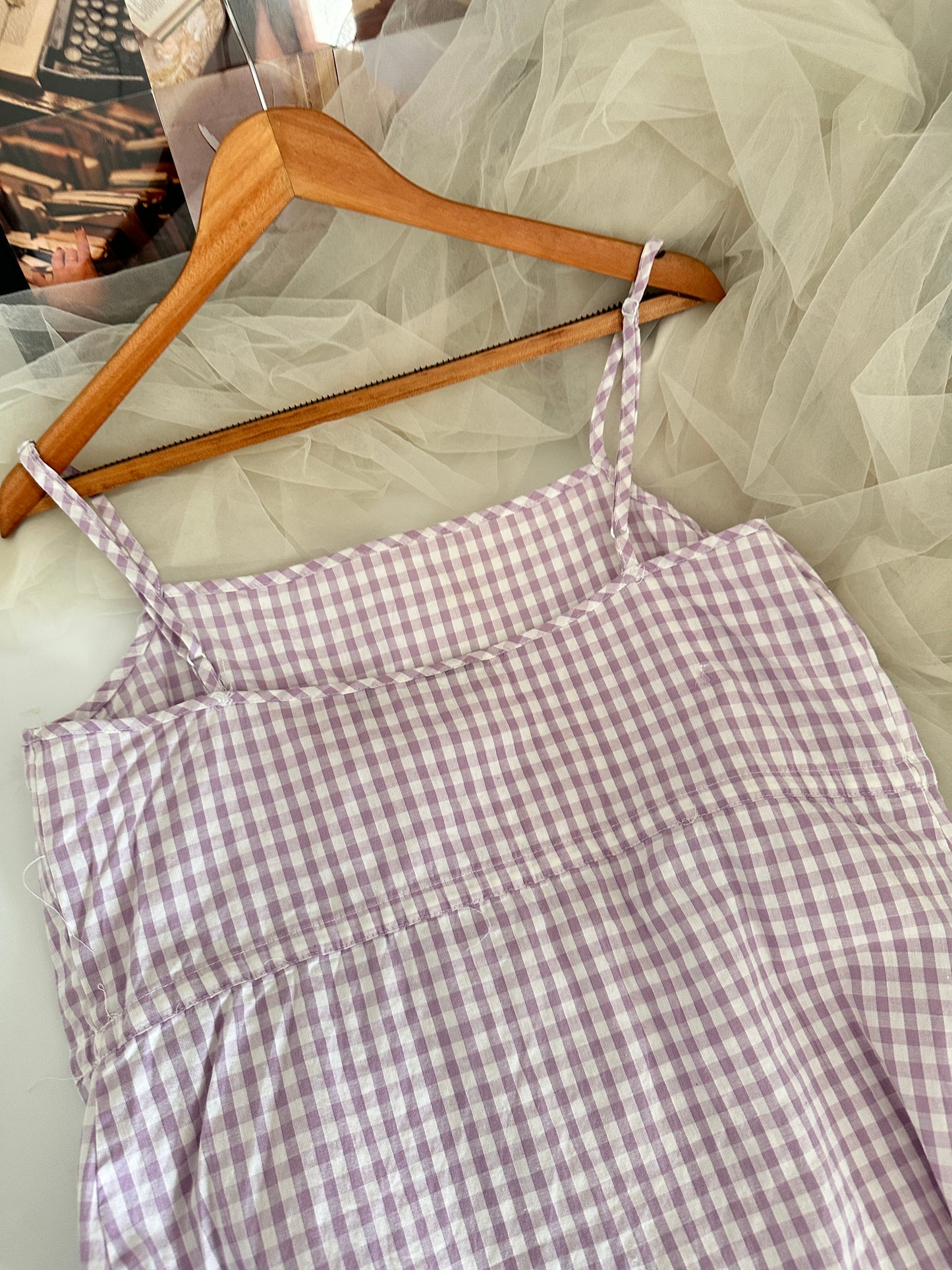 Lavender Gingham Dress