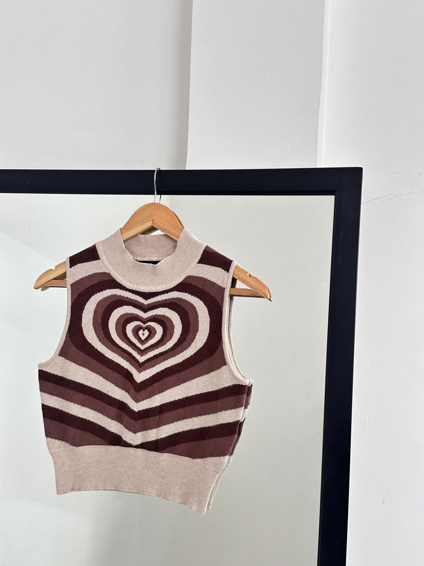 Vintage brown Heart