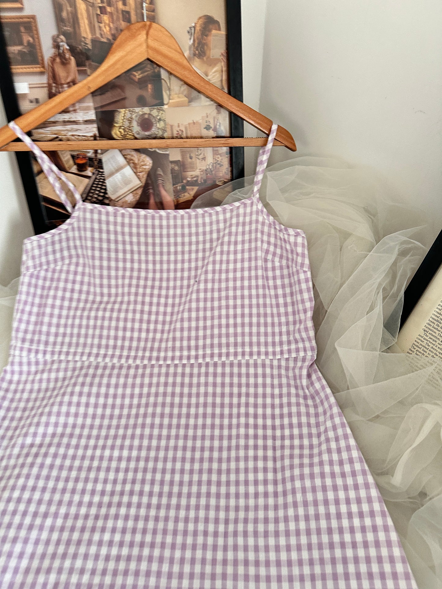 Lavender Gingham Dress