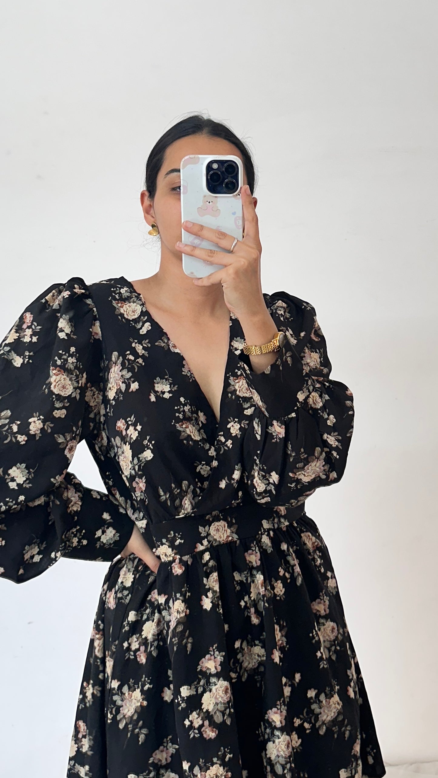 Black Floral Dress
