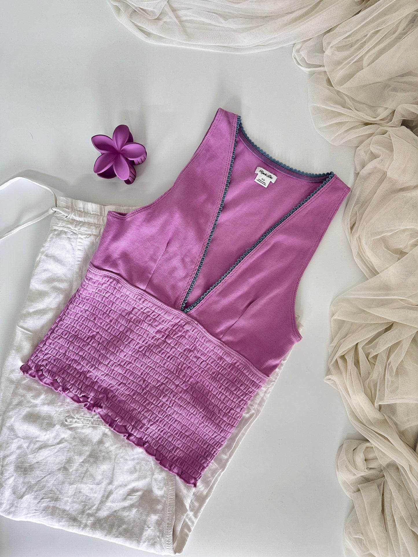 Lavender V Halter Neck