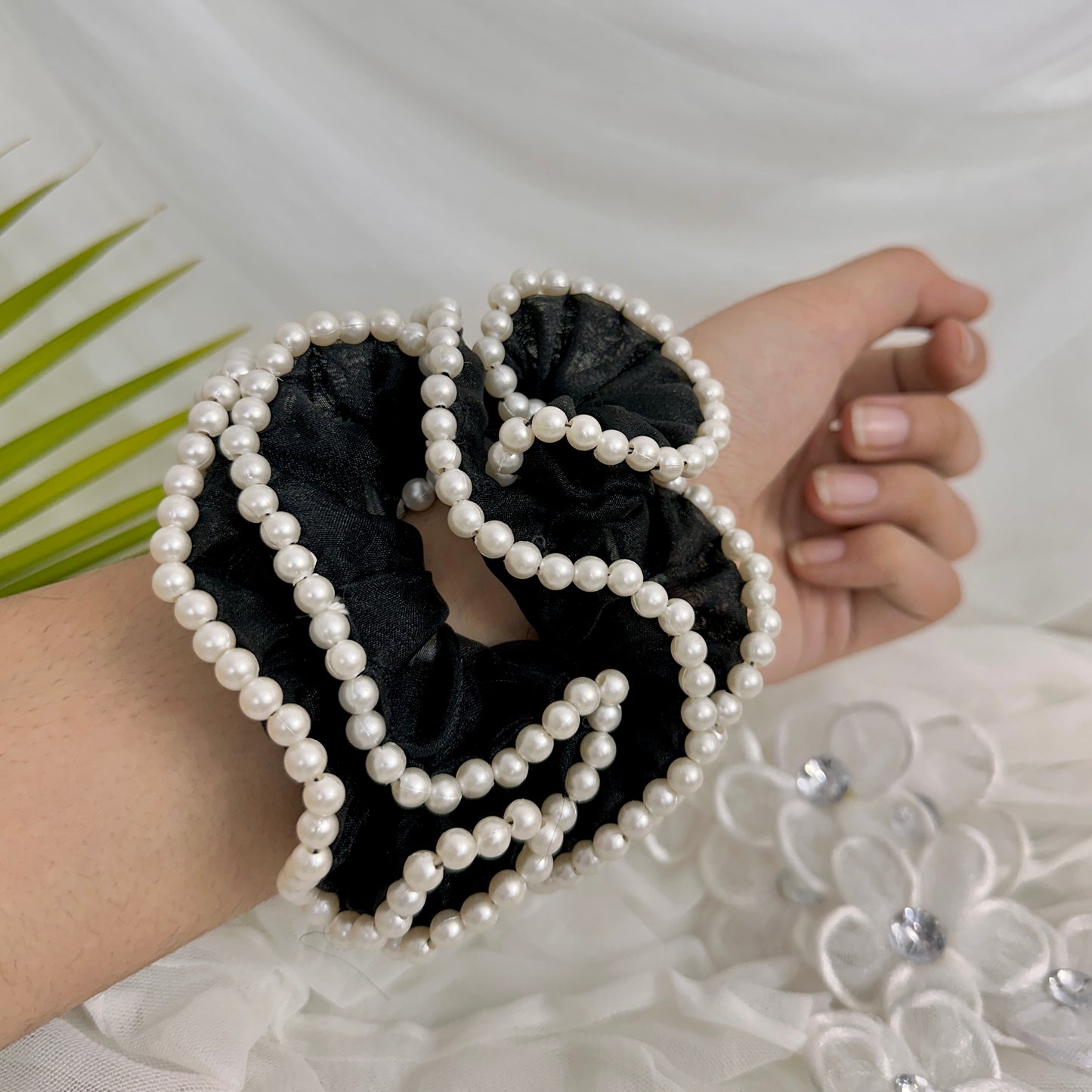 Black Pearl Scrunchies