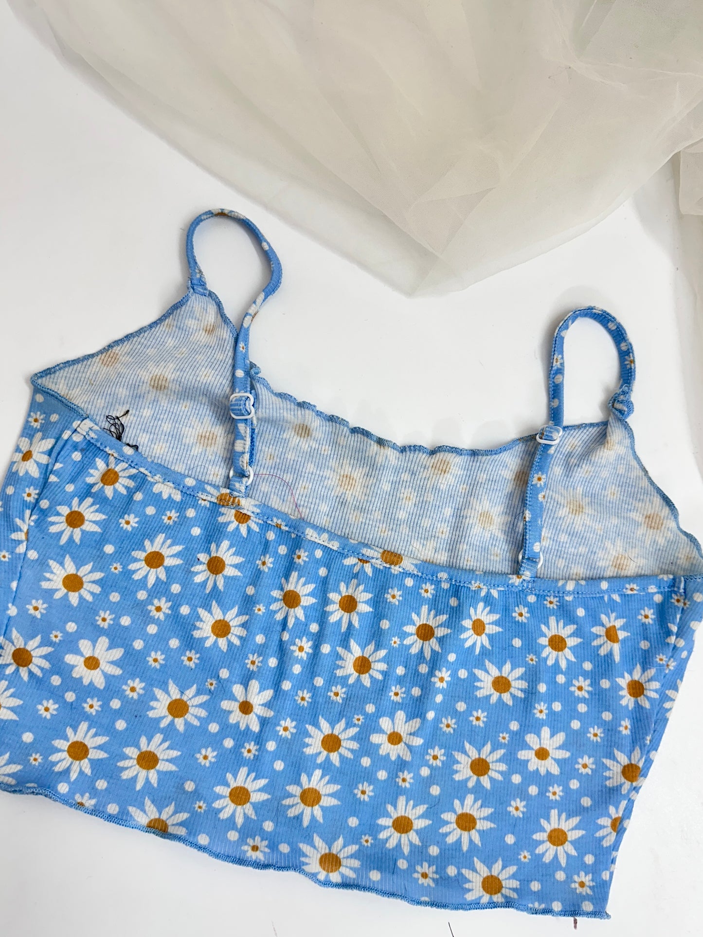 Blue daisy top
