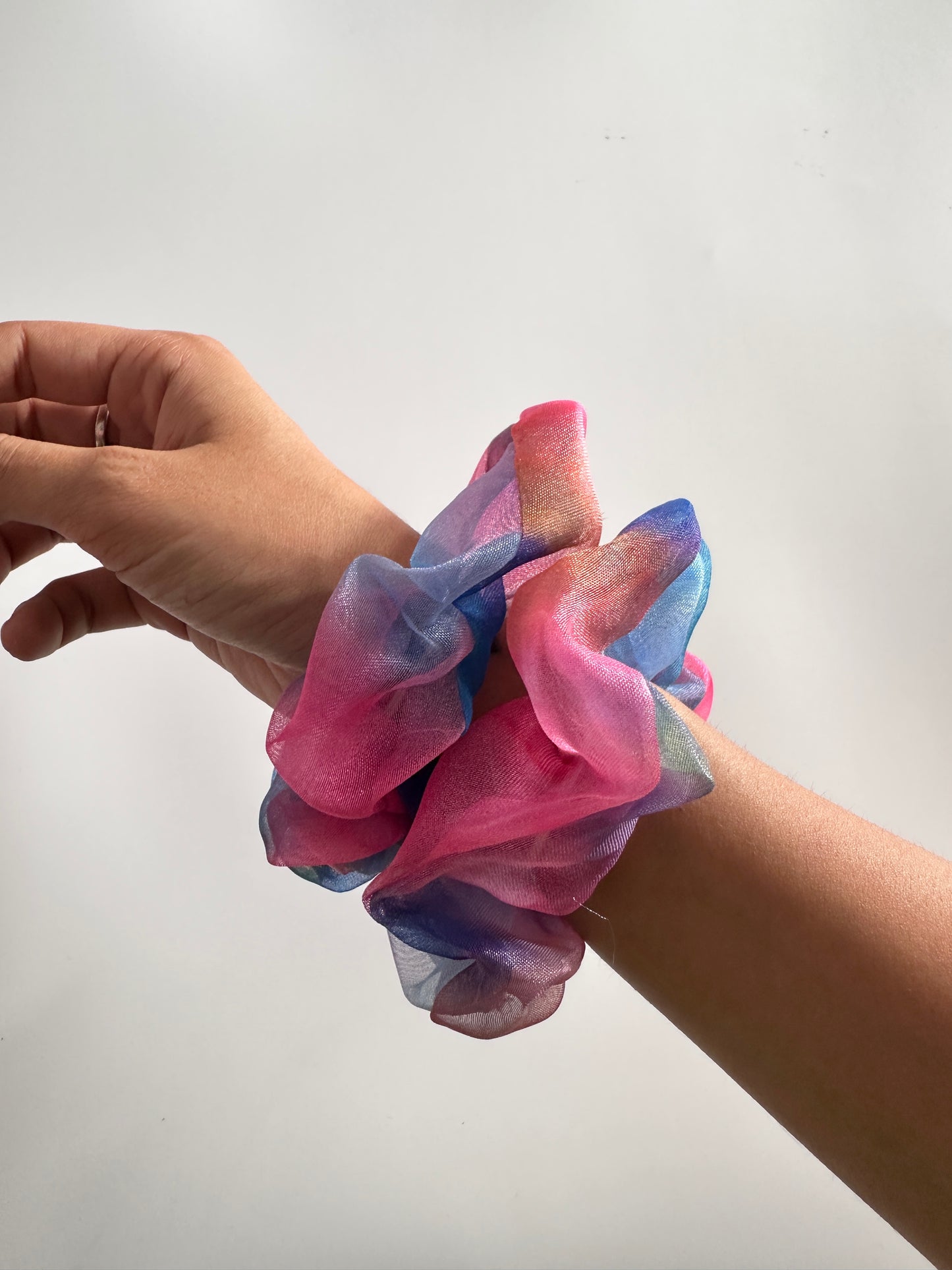 Multicolor Organza Scrunchie