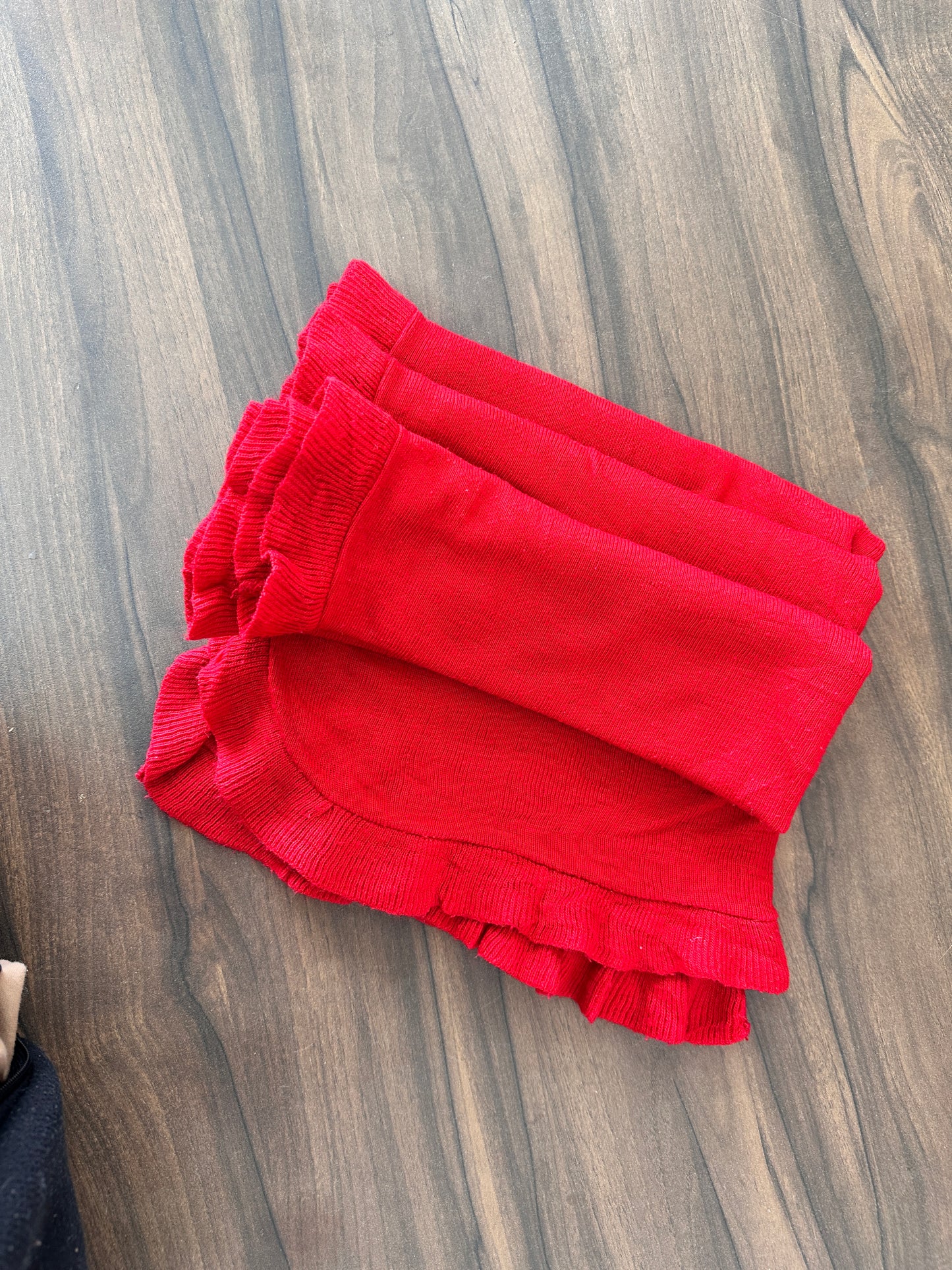 Red Frill Scarf