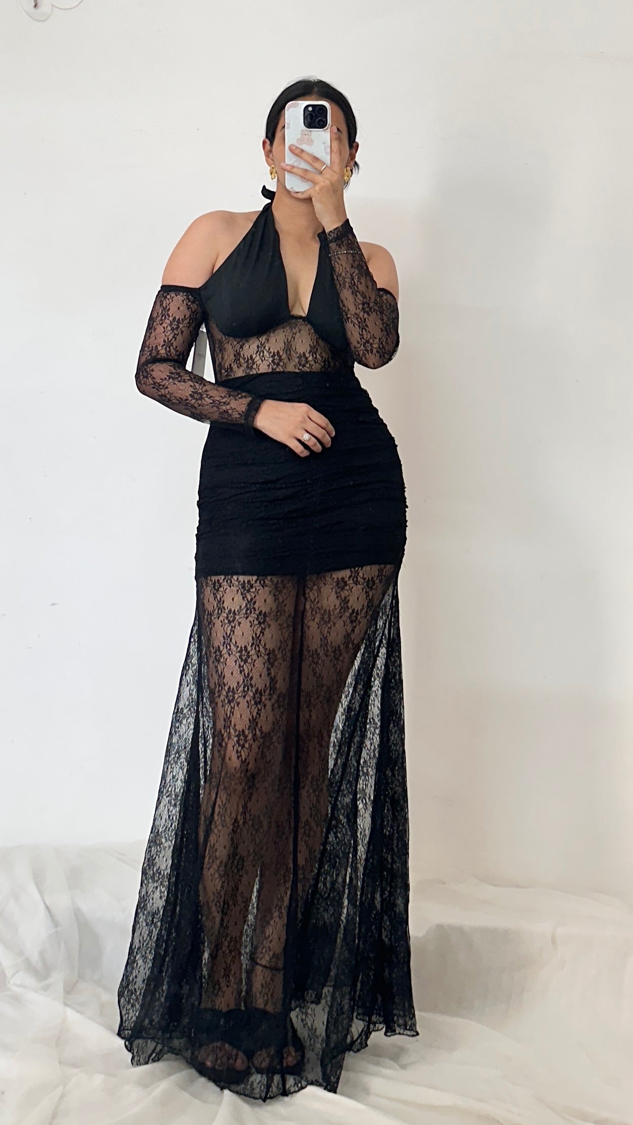 Goth Black Lace Dress