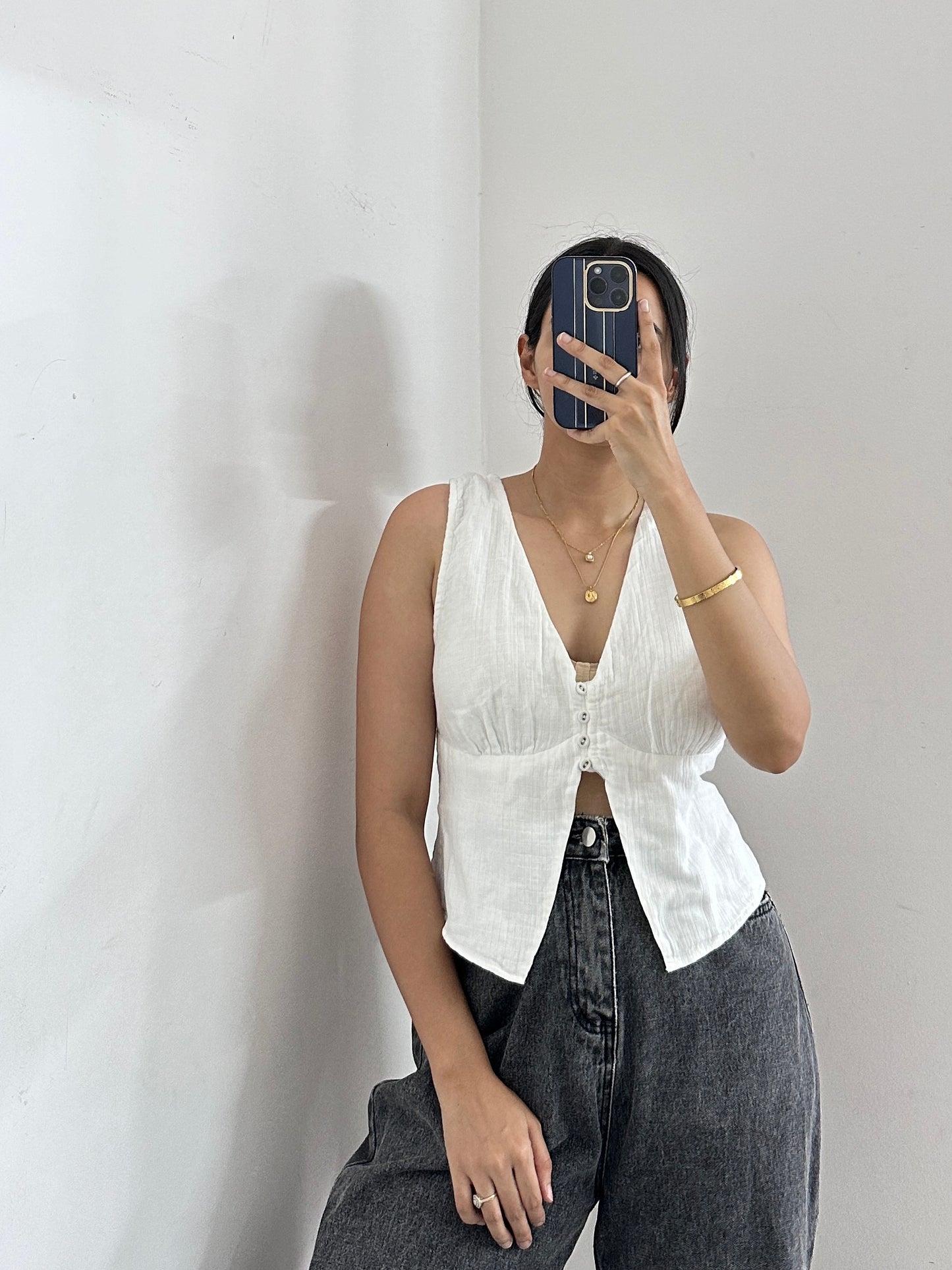 Vintage white vest