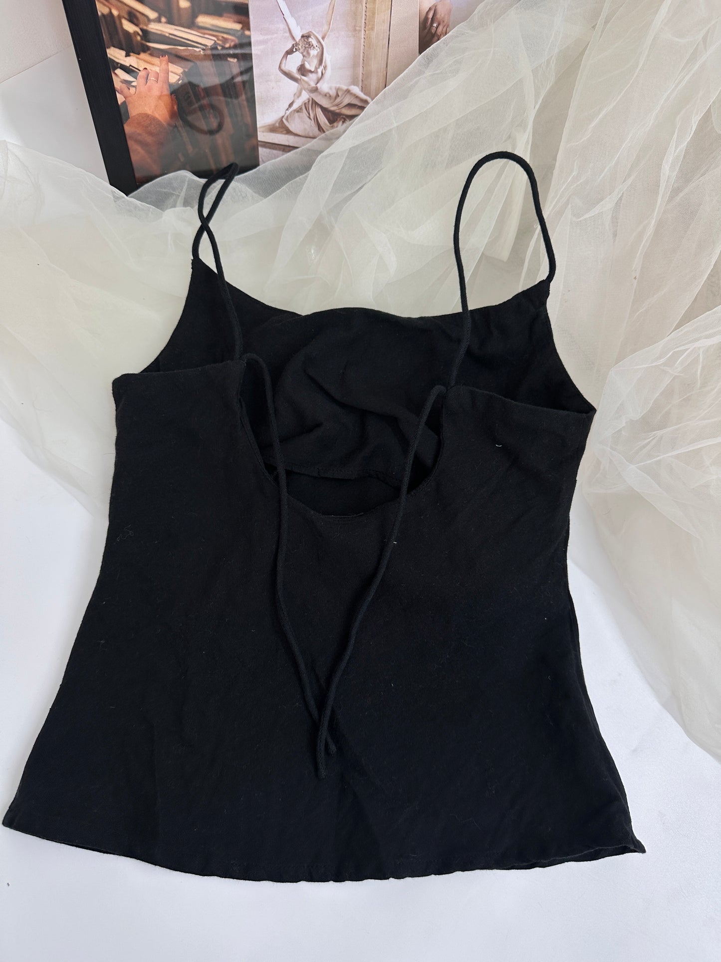 Black tank top