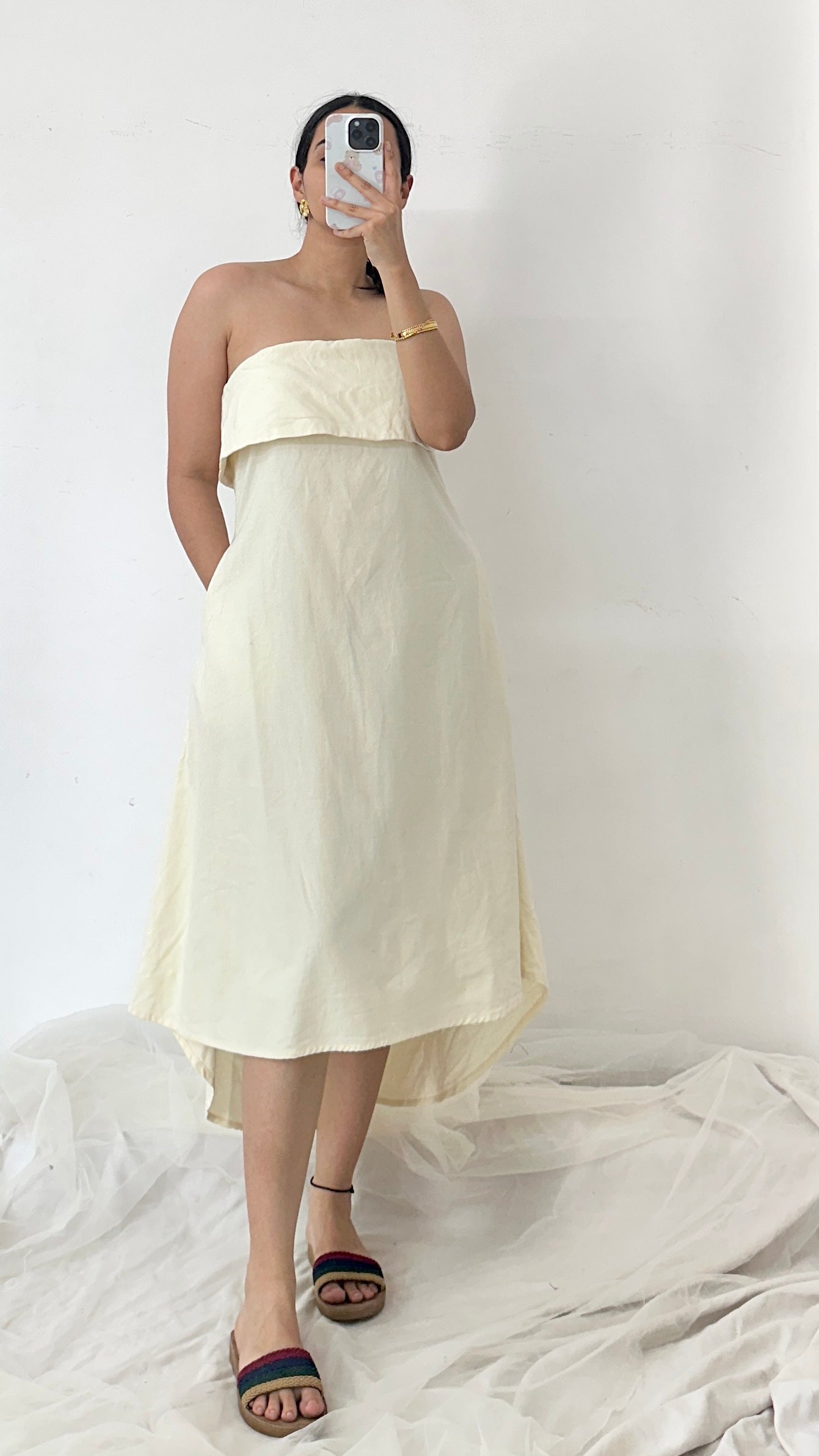 Cream Tube Dress