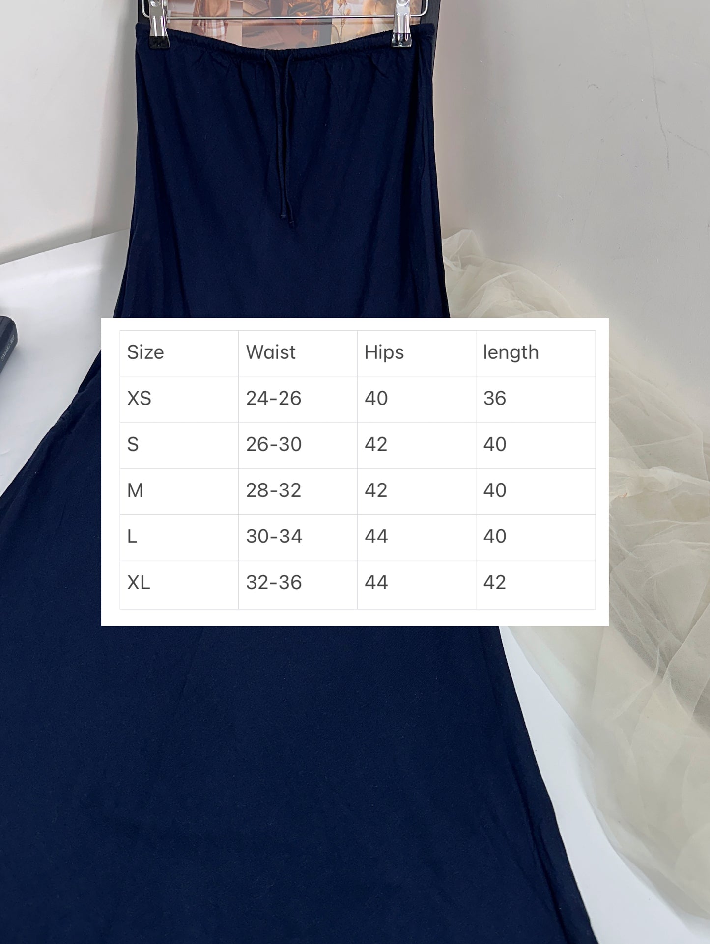 Navy blue Aline Skirt