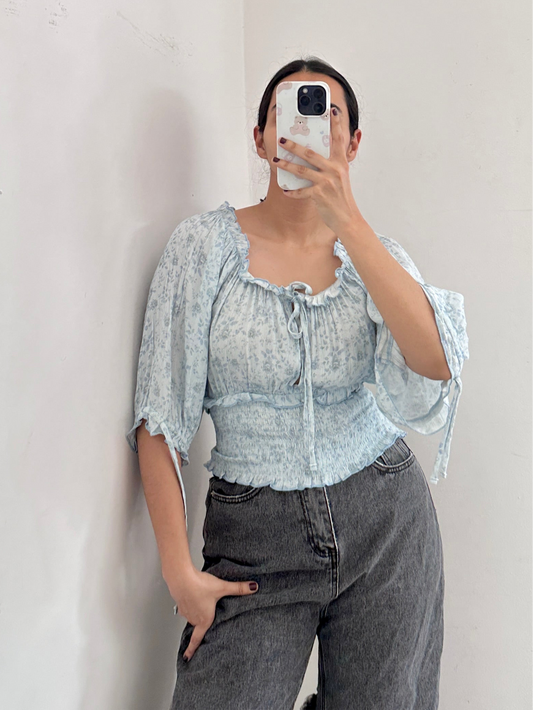 Blue cotton