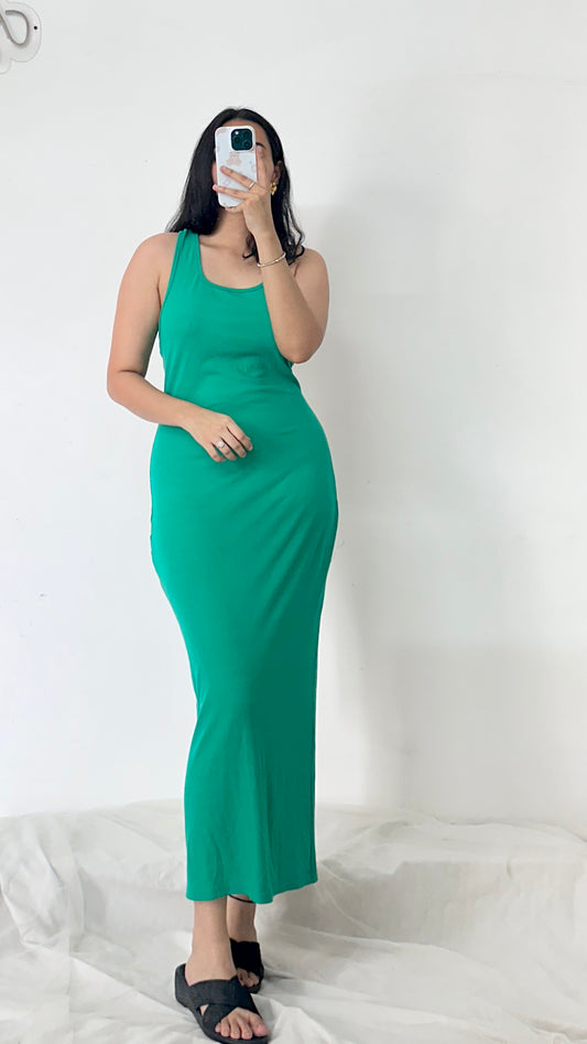 Green bodycon dress