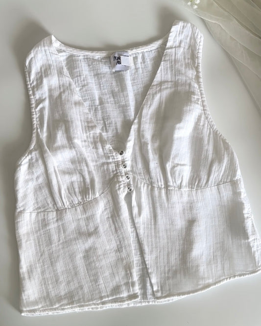 Vintage white vest