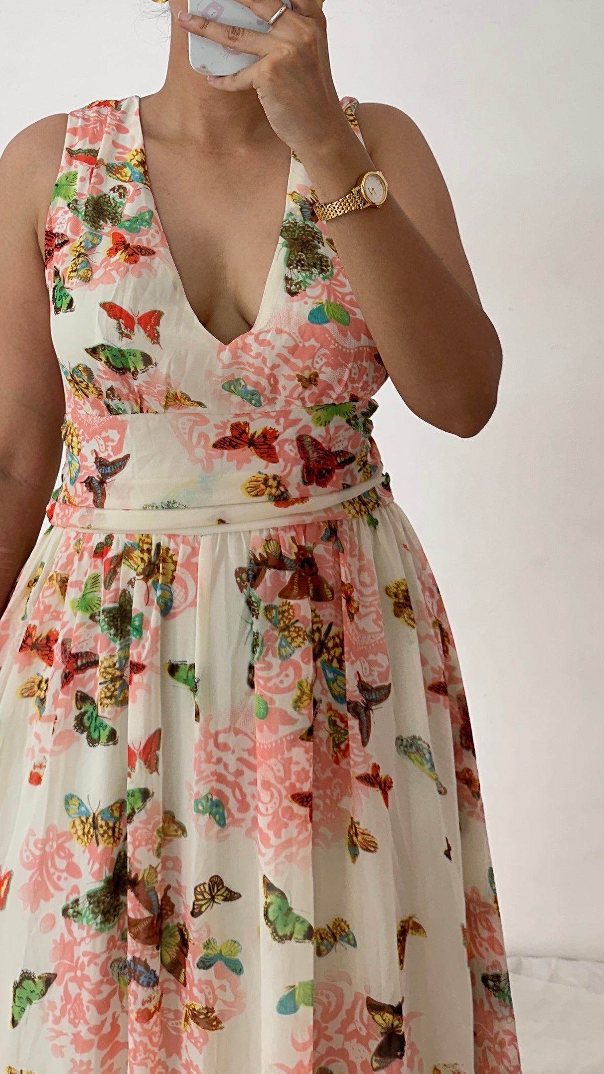 White Floral Maxi