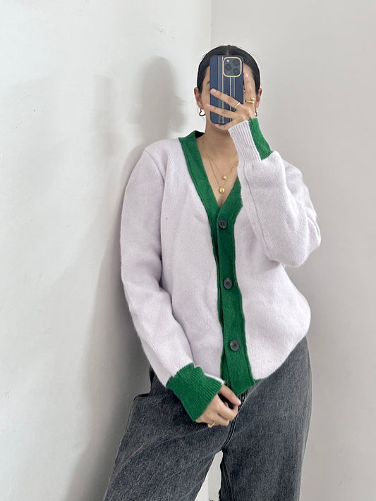 Plain purple knit