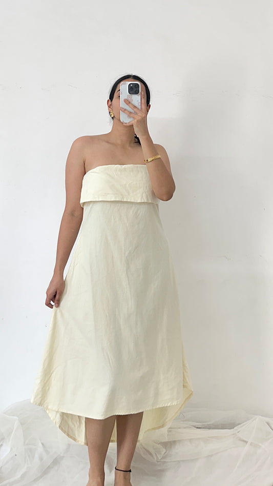 Cream Tube Dress