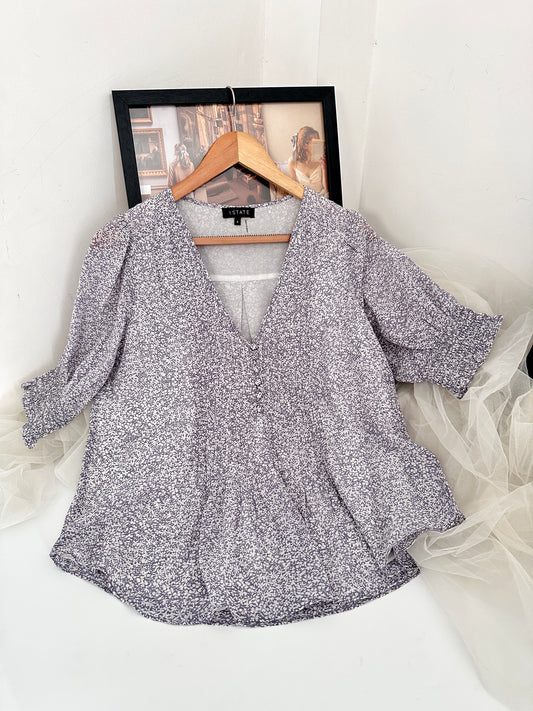 Purple floral top