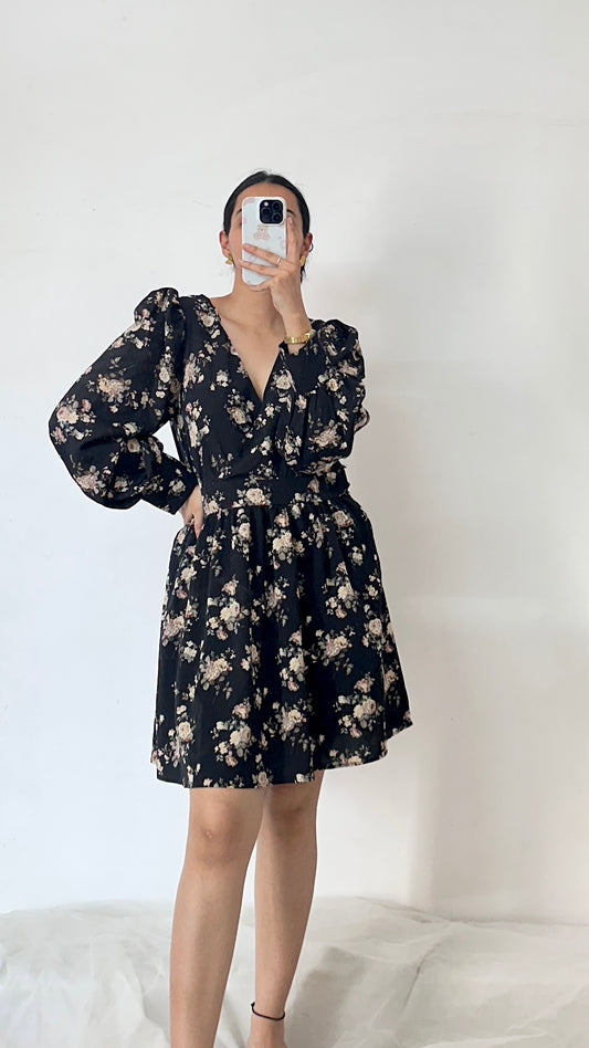 Black Floral Dress